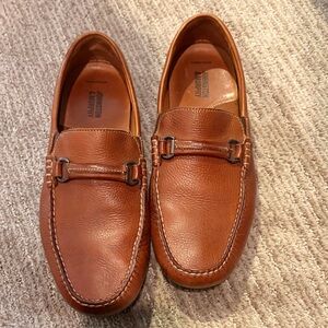 Johnston & Murphy Tan Leather Slip-Ons